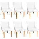 Ver imagem 4 de Kit 6 Cadeiras de Jantar Corino Pés Palito Branco