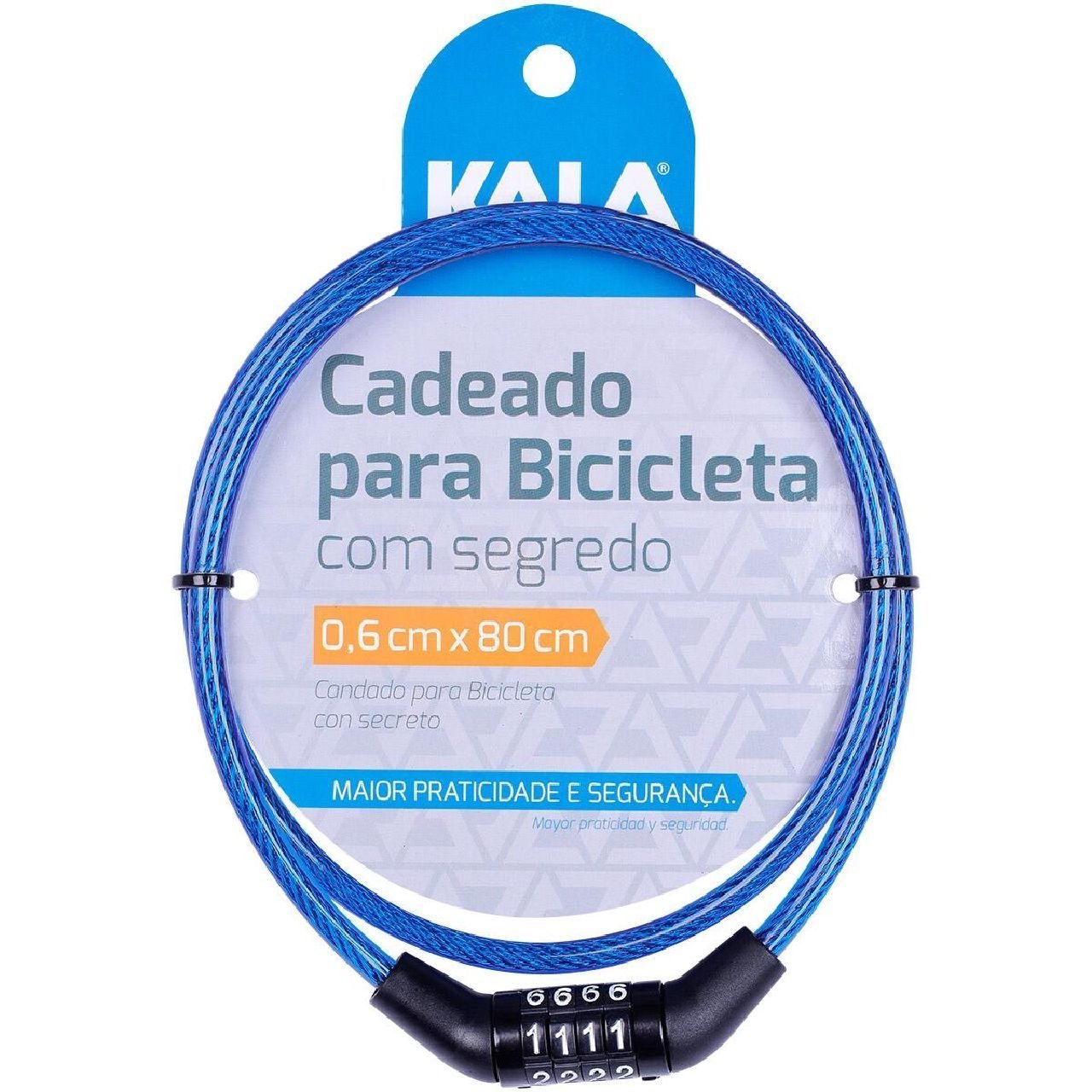 Cadeado para Bicicleta com Segredo Kala