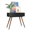 Ver imagem 1 de Penteadeira Retrô com Gavetas York Preta Olivar Móveis