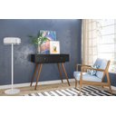 Ver imagem 5 de Penteadeira Retrô com Gavetas York Preta Olivar Móveis