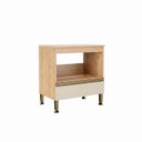Ver imagem 2 de Balc p/Forno 800x880x520 mm 1 Gav Marrom/Mel/Off White