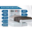 Ver imagem 2 de Cama Solteiro Invicta C/auxiliar Branco - Santos Andirá