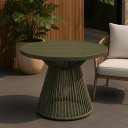 Ver imagem 1 de Mesa Suíça Tampo Ripado Alumínio Verde 80cm