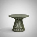 Ver imagem 5 de Mesa Suíça Tampo Ripado Alumínio Verde 80cm