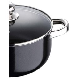 Caçarola com Alças Pixel Pro Indução em Alumínio Ø24cm Preta - 3