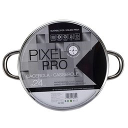 Caçarola com Alças Pixel Pro Indução em Alumínio Ø24cm Preta - 2