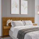 Ver imagem 1 de Cabeceira Ripada Casal Queen com 2 Gavetas Naturalle Columbia Bechara