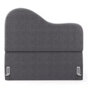 Ver imagem 5 de Cabeceira Orgânica Cama Box Queen Size Sea 160cm com Frame Bouclé Cinza Escuro - Desk Design