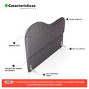 Ver imagem 3 de Cabeceira Orgânica Cama Box Queen Size Sea 160cm com Frame Bouclé Cinza Escuro - Desk Design