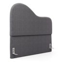 Ver imagem 1 de Cabeceira Orgânica Cama Box Queen Size Sea 160cm com Frame Bouclé Cinza Escuro - Desk Design