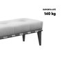 Recamier Quebec Decorativo Madeira Maciça 4 pés Suede Bege - Zahav Estofados - 3