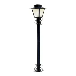 POSTE COLONIAL 1,25M P7 PRETO IDEAL - 2