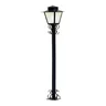 POSTE COLONIAL 1,25M P7 PRETO IDEAL - 2