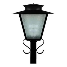 POSTE COLONIAL 1,25M P7 PRETO IDEAL - 3