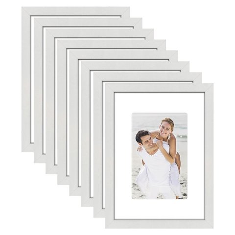 Kit 8 Porta Retrato 21x15 Quadro com Paspatur Fotos 15x10