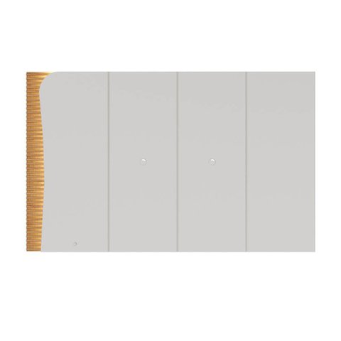 Painel Orgânico para TV até 65 Polegadas com LED e Detalhe Ripado 216cm Amalfi Colibri