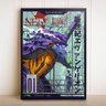 Placa Decorativa Anime Neon Genesis Evangelion EVA 01 - 1