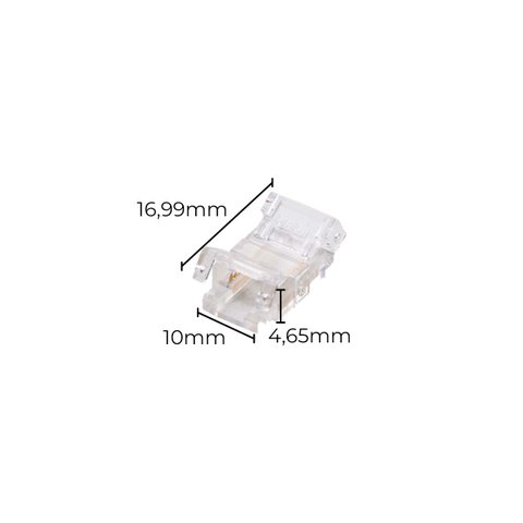 Kit Conector Emenda Linear C/ 10 Un P/ Fita Led 10 Mm Opus St3084