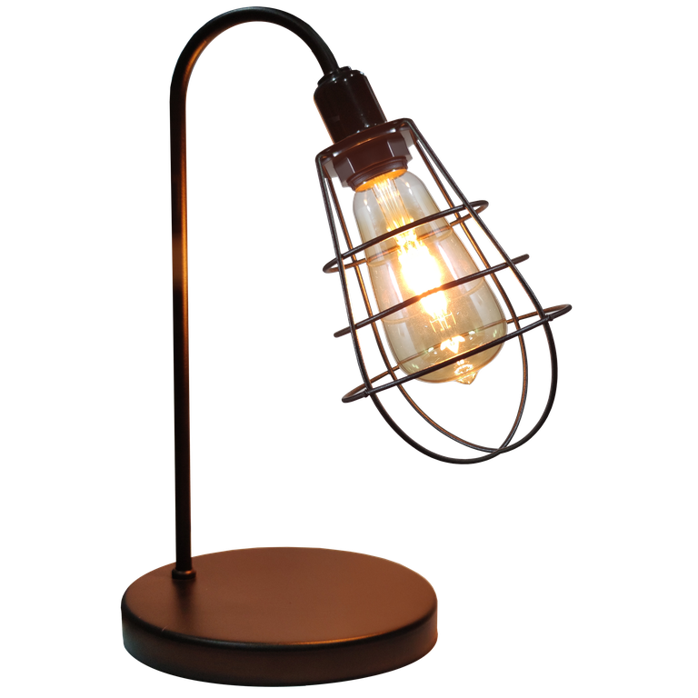 Abajur de Quarto Luminária Industrial Aramado Lampshape Pta