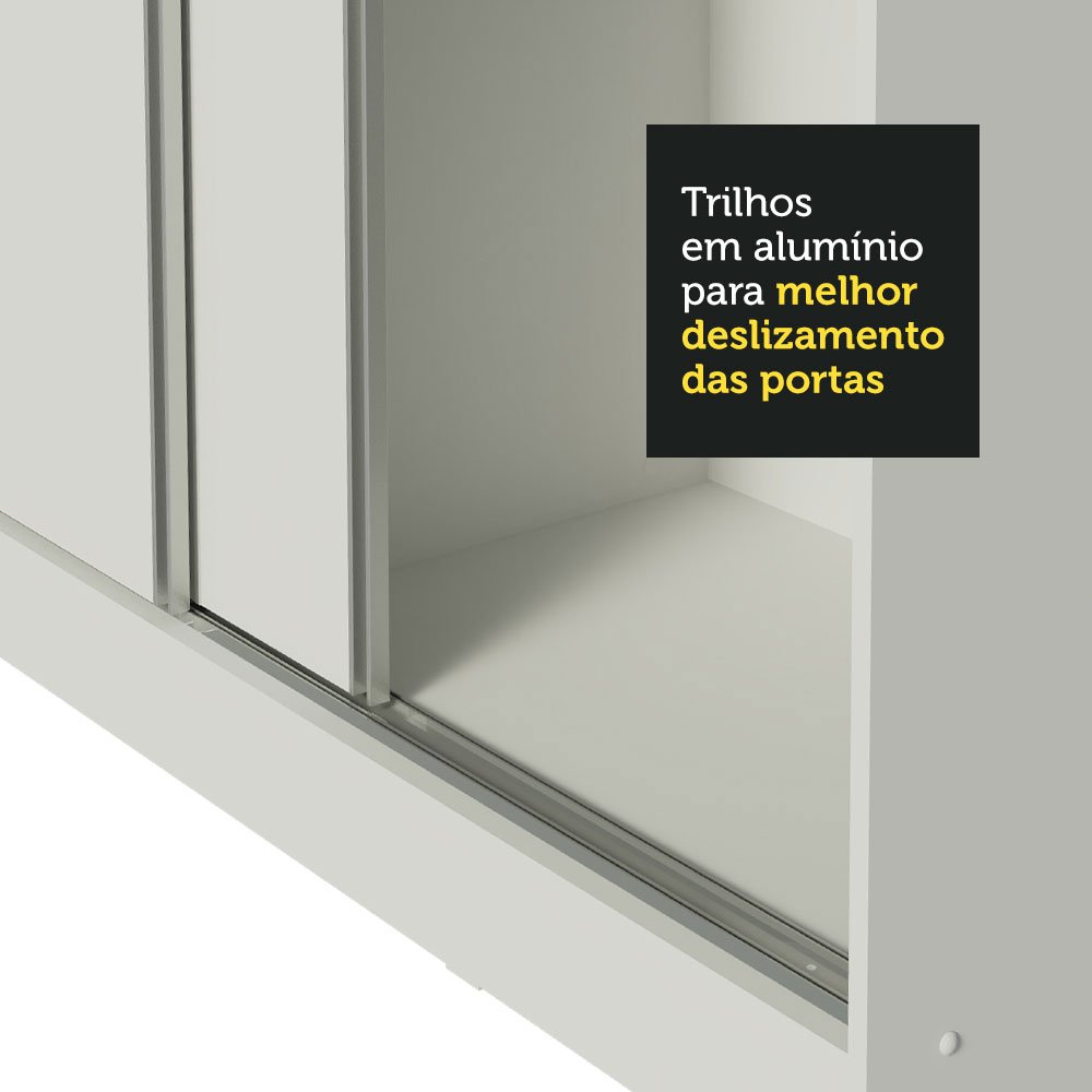 Guarda Roupa Casal 100% Mdf Madesa Royale 3 Portas de Correr - 10