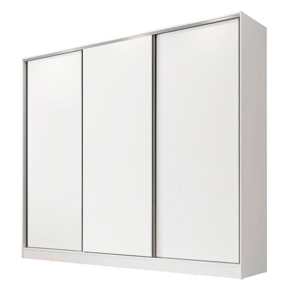 Guarda Roupa Casal 100% Mdf Madesa Royale 3 Portas de Correr - Branco - 2