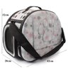 Bolsa De Transporte Pet Avião Para Cães E Gatos - Cinza - Rosa - 3