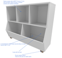 Ver imagem 5 de Organizador de Brinquedos Bernardo 100% Mdf