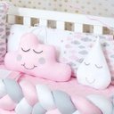 Ver imagem 4 de Kit Trança Berço Nuvem Menina Com Capa Impermeável 13 Peças