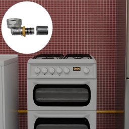 Kit 2 Conexão Joelho Cotovelo P/ Gás 90° 16mm Rf 1/2'' Pex - 4