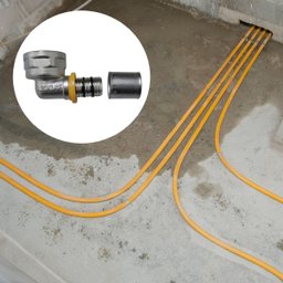 Kit 2 Conexão Joelho Cotovelo P/ Gás 90° 16mm Rf 1/2'' Pex - 3