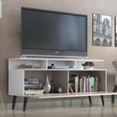 Ver imagem 3 de Rack para Tv até 50" Macaé com Pes Retro Branco