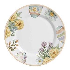 Conjunto com 6 Pratos Raso Easter Colors Ø29cm Alleanza Cerâmica