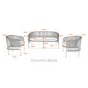 Ver imagem 2 de Conjunto 3 Peças Sofa e Poltronas Estofadas Leblon Fratini