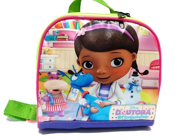 Kit Mochila Infantil Doutora Brinquedos Com Rodinhas - 6