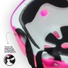 Patins Roller Ajustável com Kit de Proteção Capacete Infantil Rosa 34-37 Quatro Rodas - 9