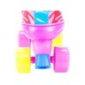 Patins Roller Ajustável com Kit de Proteção Capacete Infantil Rosa 34-37 Quatro Rodas - 6