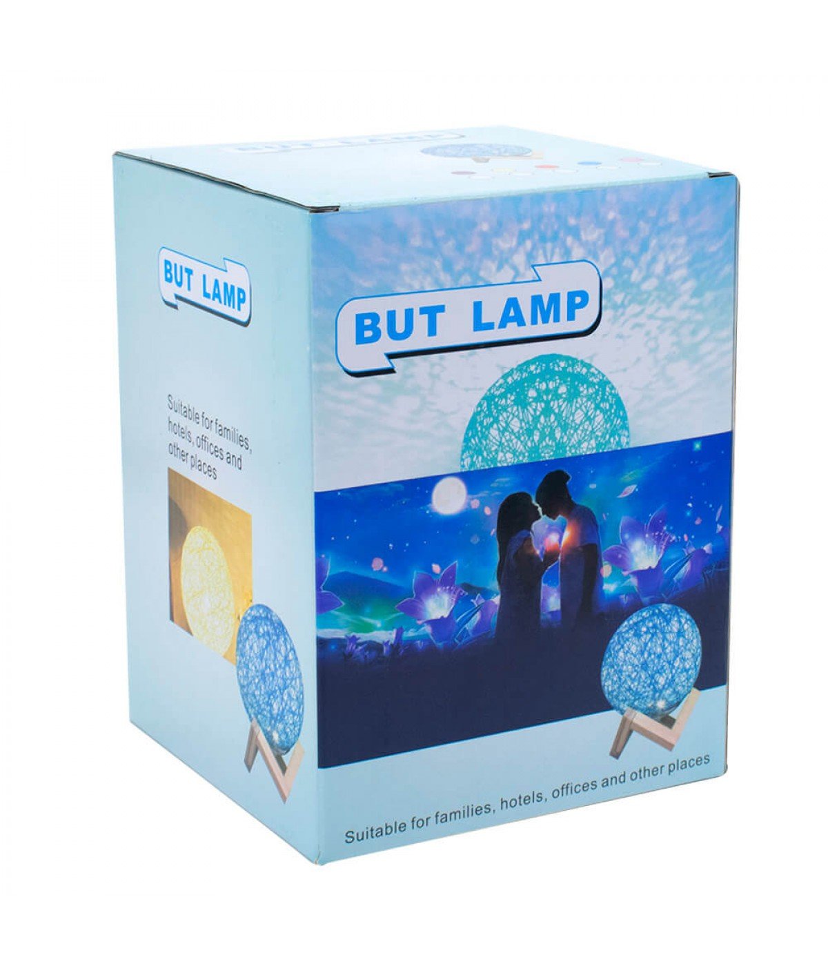 Luminária Bola Branca 18x15x15cm - 4