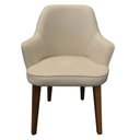 Ver imagem 3 de Kit 4 Cadeiras Decorativa Lara Suede Bege - Dominic Decor