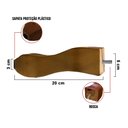 Ver imagem 4 de Kit 04 Pés Retro Castanho 20 cm - D’Rossi