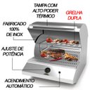 Ver imagem 5 de Churrasqueira de Bancada à Gás GLP Sem Fumaça e com Acendedor Automático Inox Saro