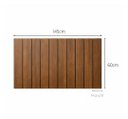 Ver imagem 6 de Cabeceira Cama Casal Lambri Painel MDF Dupla Face 145x60cm:Marrom