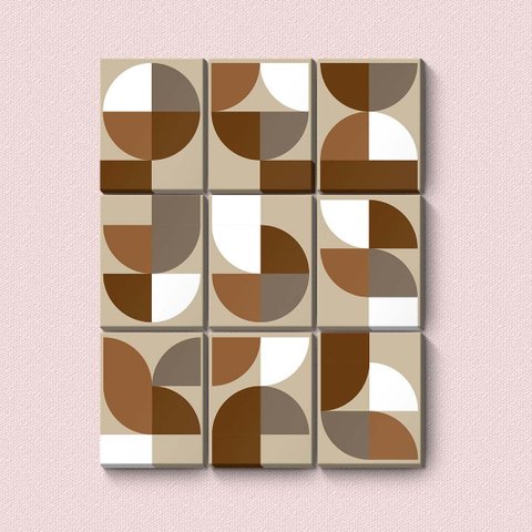 Conexões Geométricas - Quadros ou Placas Modulares com 9 Peças