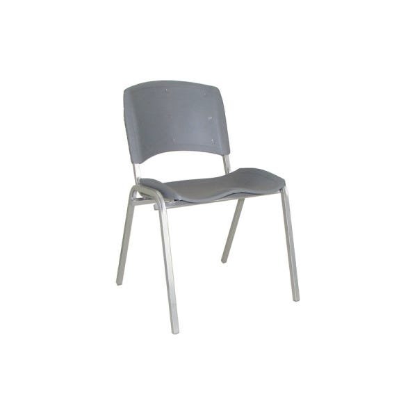 Cadeira base fixa Star Colorida com base em cor Alumínio 	 - Cinza - 1