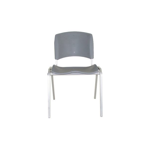 Cadeira base fixa Star Colorida com base em cor Alumínio 	 - Cinza - 2