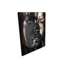 Ver imagem 2 de Quadro 85x60cm Mulher Dourado Rosto Canvas