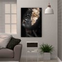 Ver imagem 1 de Quadro 85x60cm Mulher Negra Parte Rosto Canvas