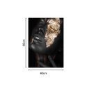 Ver imagem 3 de Quadro 85x60cm Mulher Negra Parte Rosto Canvas