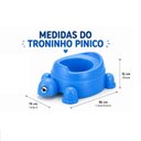 Ver imagem 5 de Pinico Troninho Infantil Tartaruga Azul Assento Desfralde Bebê Xixi Banheiro Quarto Creche Meninos