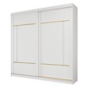 Ver imagem 2 de Guarda-Roupa Casal Elise 2 Portas de Correr 4 Gavetas com 4 Espelhos Grandes Pm Home