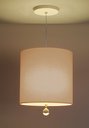 Ver imagem 2 de Luminária Pendente Com Cristal Cúpula Cáqui 25x25 1E27